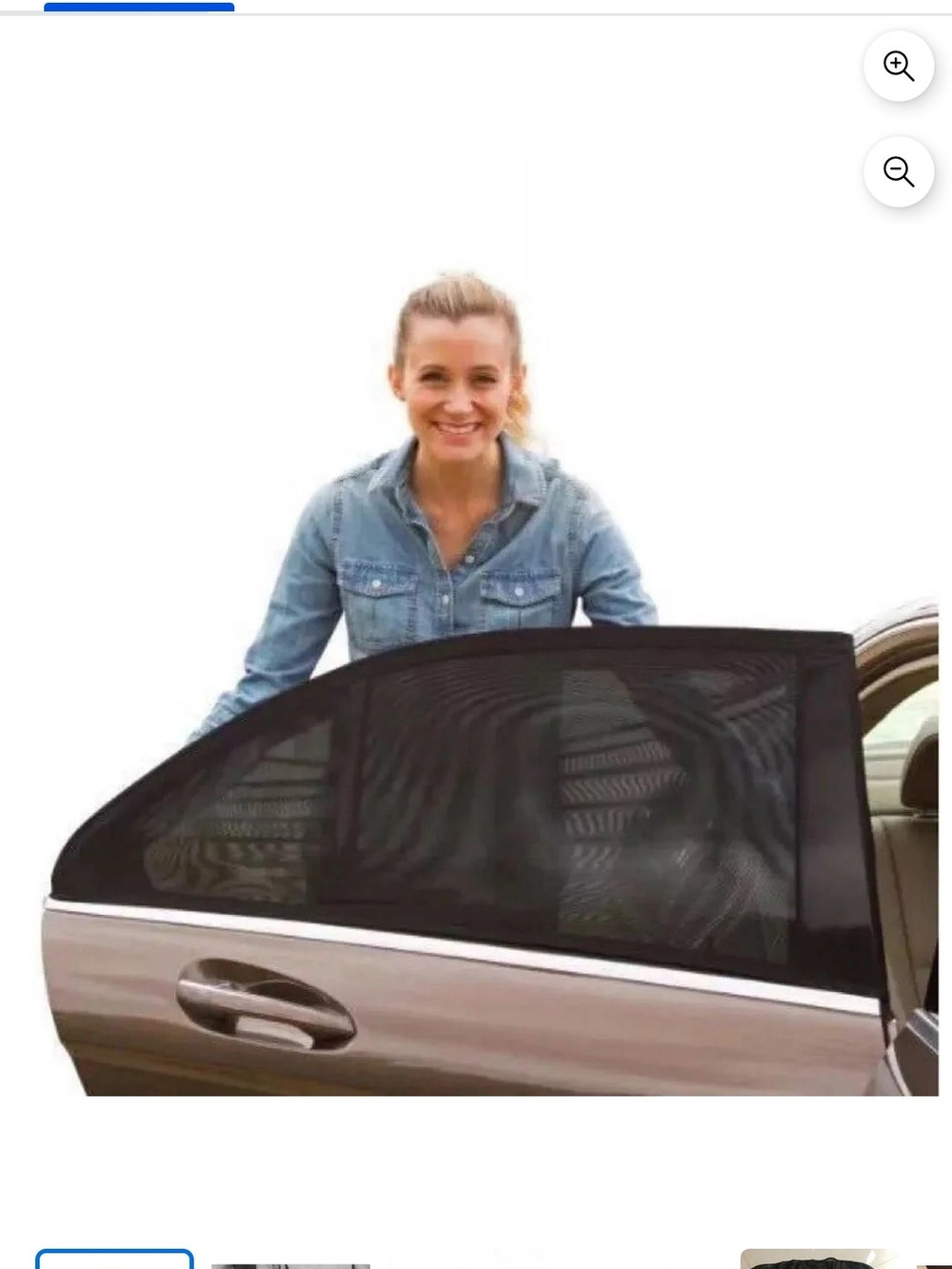 Universal Black Mesh Car Window Sun Shade - 4 PCS Side Window Protector
